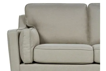 Bertha Sofa 3-personers - Beige/Mørkt træ - Møbler - Sofaer - 3 personers sofa