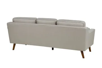 Bertha Sofa 3-personers - Beige/Mørkt træ - Møbler - Sofaer - 3 personers sofa