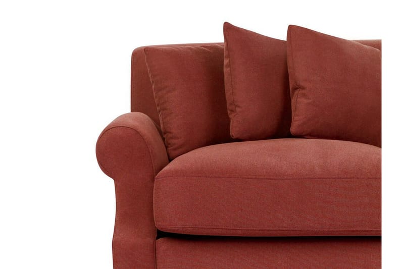 Bijan Sofa 2-personers - Rød/Mørkt træ - Møbler - Sofaer - 2 personers sofa