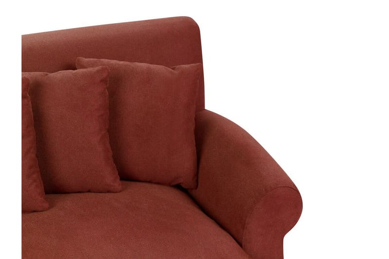 Bijan Sofa 2-personers - Rød/Mørkt træ - Møbler - Sofaer - 2 personers sofa