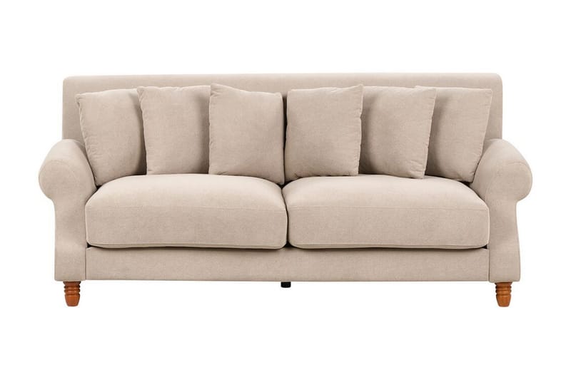 Bijan Sofa 2-personers - Beige/Mørkt træ - Møbler - Sofaer - 2 personers sofa