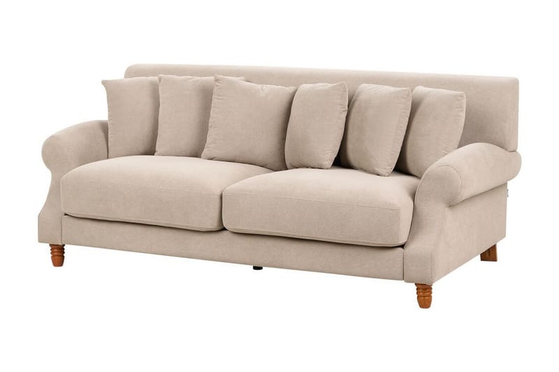 Bijan Sofa 2-personers - Beige/Mørkt træ - Møbler - Sofaer - 2 personers sofa