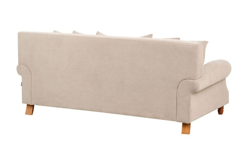 Bijan Sofa 2-personers - Beige/Mørkt træ - Møbler - Sofaer - 2 personers sofa