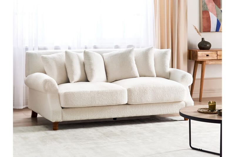 Bijan Sofa 2-personers - Hvid/Mørkt træ - Møbler - Sofaer - 2 personers sofa