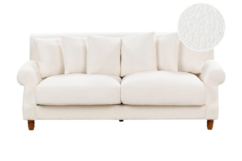 Bijan Sofa 2-personers - Hvid/Mørkt træ - Møbler - Sofaer - 2 personers sofa
