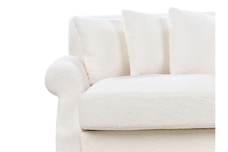 Bijan Sofa 3-personers - Hvid/Mørkt træ - Møbler - Sofaer - 3 personers sofa