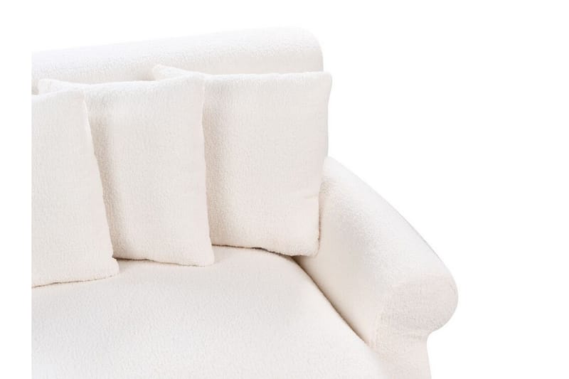 Bijan Sofa 3-personers - Hvid/Mørkt træ - Møbler - Sofaer - 3 personers sofa