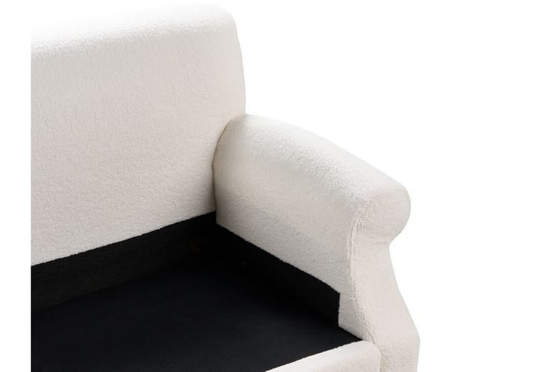 Bijan Sofa 3-personers - Hvid/Mørkt træ - Møbler - Sofaer - 3 personers sofa