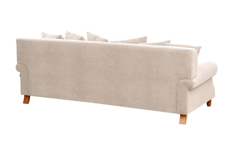 Bijan Sofa 3-personers - Beige/Mørkt træ - Møbler - Sofaer - 3 personers sofa