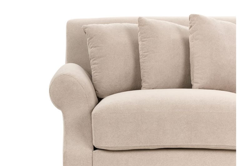 Bijan Sofa 3-personers - Beige/Mørkt træ - Møbler - Sofaer - 3 personers sofa