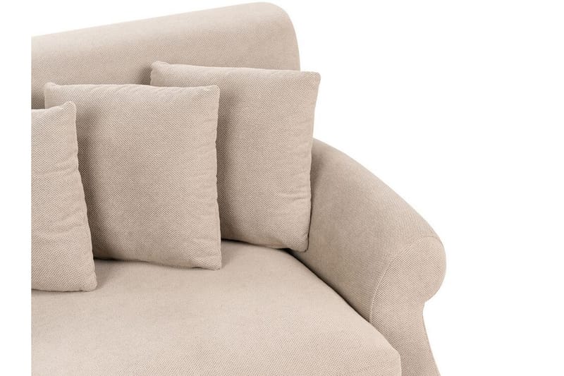 Bijan Sofa 3-personers - Beige/Mørkt træ - Møbler - Sofaer - 3 personers sofa