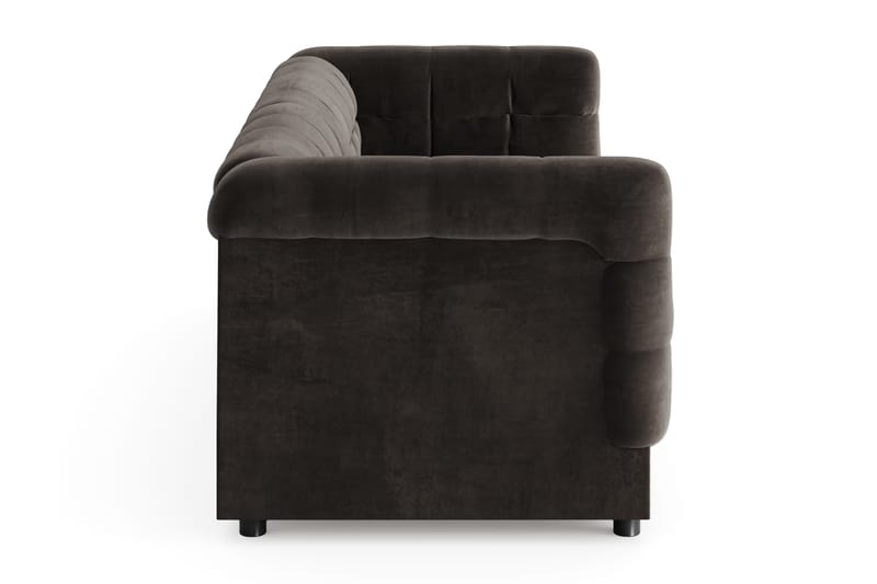 Billsta 3-personers Sofa - Mørkegrå - Møbler - Sofaer - Velour sofaer