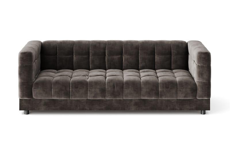 Billsta 3-personers Sofa - Mørkegrå - Møbler - Sofaer - Velour sofaer