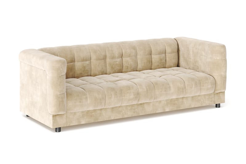 Billsta 3-personers Sofa - Beige - Møbler - Sofaer - Velour sofaer