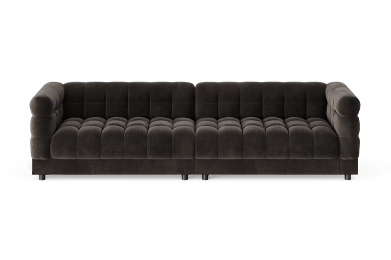 Billsta 4-personers Sofa - Mørkegrå - Møbler - Sofaer - Velour sofaer