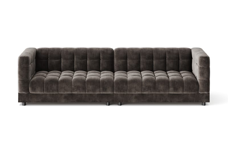 Billsta 4-personers Sofa - Mørkegrå - Møbler - Sofaer - Velour sofaer