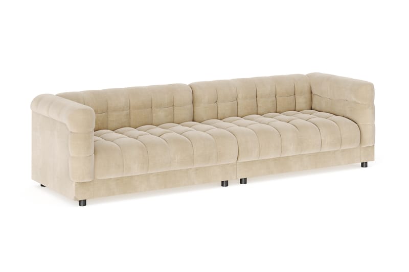Billsta 4-personers Sofa - Beige - Møbler - Sofaer - Velour sofaer