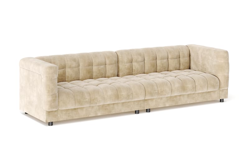 Billsta 4-personers Sofa - Beige - Møbler - Sofaer - Velour sofaer