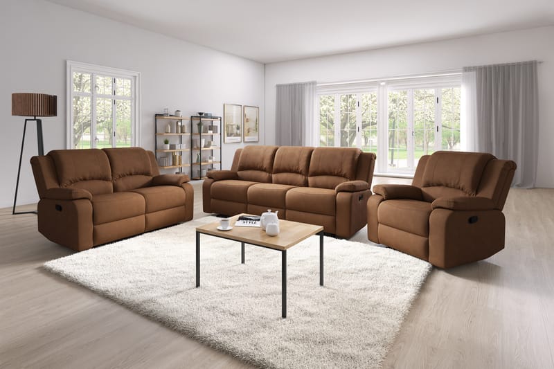 Norbo Reclinersofa 2-Pers. - Brun - 2 personers biografsofa & reclinersofa - Recliner sofaer