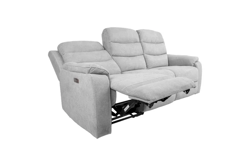 Mimi Reclinersofa 3-personer Lysegrå - Møbler - Sofaer - Recliner sofaer - 3 personers biograsofa & reclinersofa