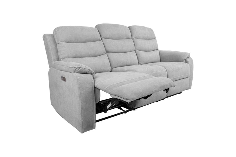 Mimi Reclinersofa 3-personer Lysegrå - Møbler - Sofaer - Recliner sofaer - 3 personers biograsofa & reclinersofa