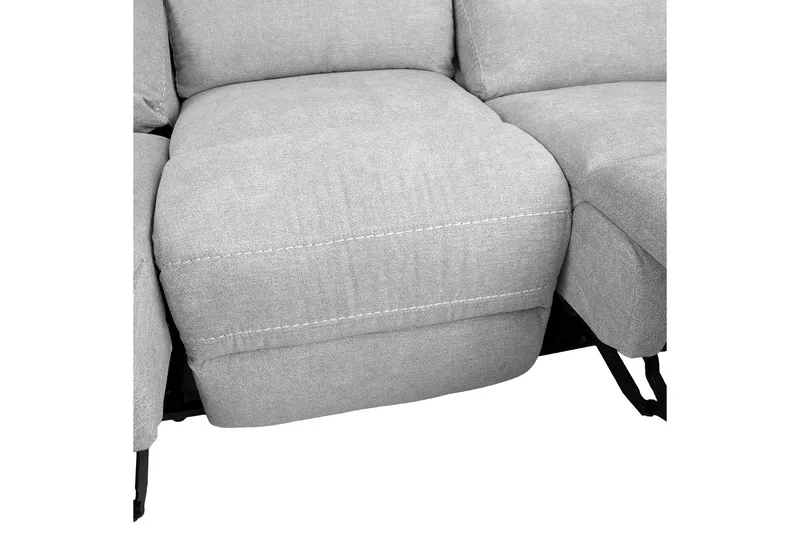 Mimi Reclinersofa 3-personer Lysegrå - Møbler - Sofaer - Recliner sofaer - 3 personers biograsofa & reclinersofa