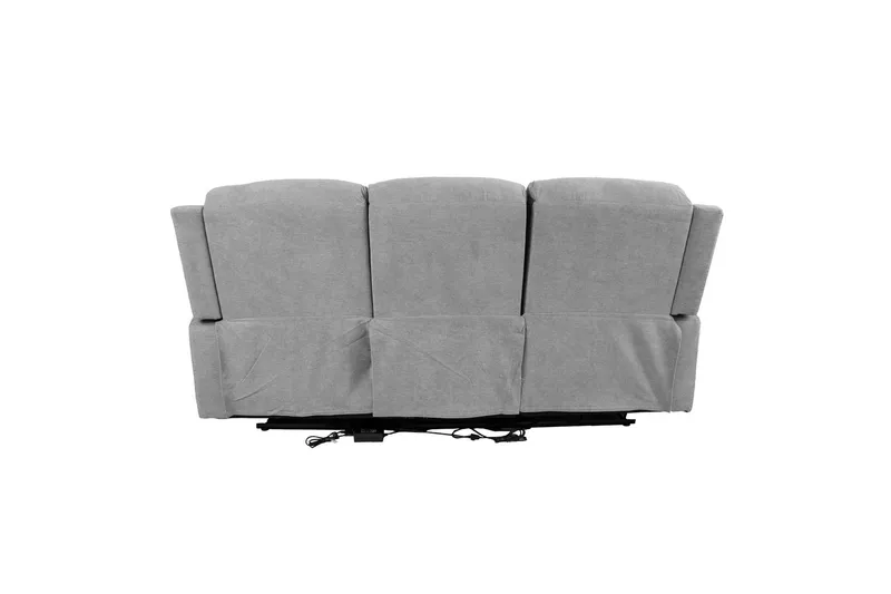 Mimi Reclinersofa 3-personer Lysegrå - Møbler - Sofaer - Recliner sofaer - 3 personers biograsofa & reclinersofa