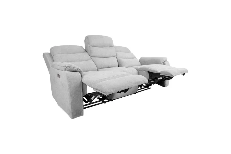 Mimi Reclinersofa 3-personer Lysegrå - Møbler - Sofaer - Recliner sofaer - 3 personers biograsofa & reclinersofa