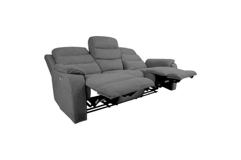 Mimi Reclinersoffa 3-sits Grå NO_BRAND Grey - Møbler - Sofaer - Recliner sofaer - 3 personers biograsofa & reclinersofa