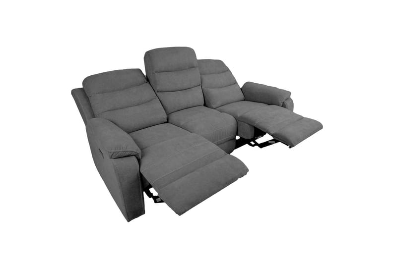 Mimi Reclinersoffa 3-sits Grå NO_BRAND Grey - Møbler - Sofaer - Recliner sofaer - 3 personers biograsofa & reclinersofa