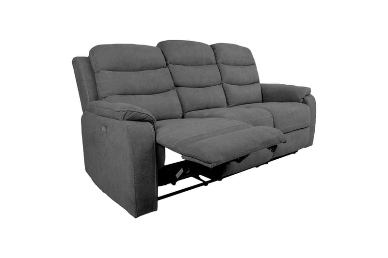 Mimi Reclinersoffa 3-sits Grå NO_BRAND Grey - Møbler - Sofaer - Recliner sofaer - 3 personers biograsofa & reclinersofa
