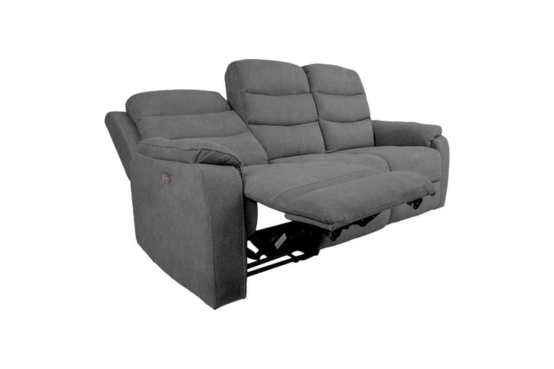 Mimi Reclinersoffa 3-sits Grå NO_BRAND Grey - Møbler - Sofaer - Recliner sofaer - 3 personers biograsofa & reclinersofa