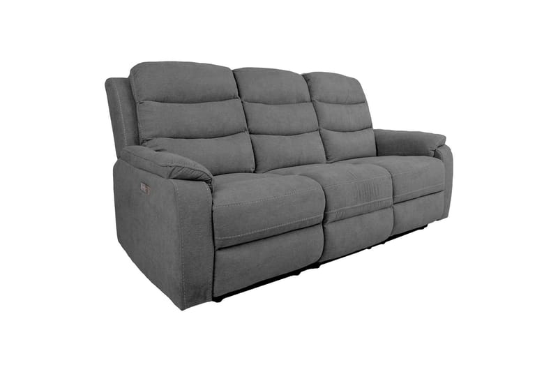 Mimi Reclinersoffa 3-sits Grå NO_BRAND Grey - Møbler - Sofaer - Recliner sofaer - 3 personers biograsofa & reclinersofa