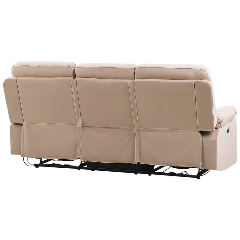 3-personers sofa Bergen - Beige - Møbler - Sofaer - Recliner sofaer - 3 personers biograsofa & reclinersofa