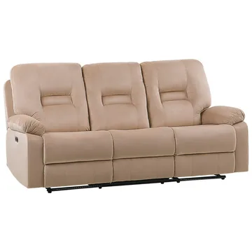 3-personers sofa Rovik - Beige - Møbler - Sofaer - Recliner sofaer - 3 personers biograsofa & reclinersofa