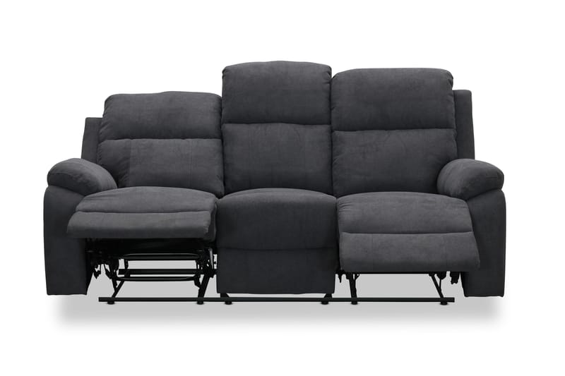 Anevada 3-pers. Reclinersofa - Mørkegrå - 3 personers sofa - 3 personers biograsofa & reclinersofa - Recliner sofaer