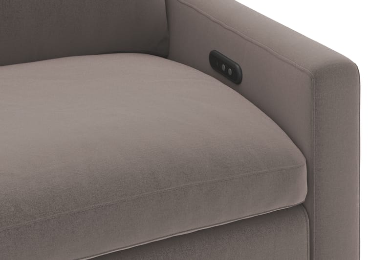 Barsele 2-personers Elektrisk Reclinersofa - Brun - Møbler - Sofaer - Recliner sofaer - 2 personers biografsofa & reclinersofa