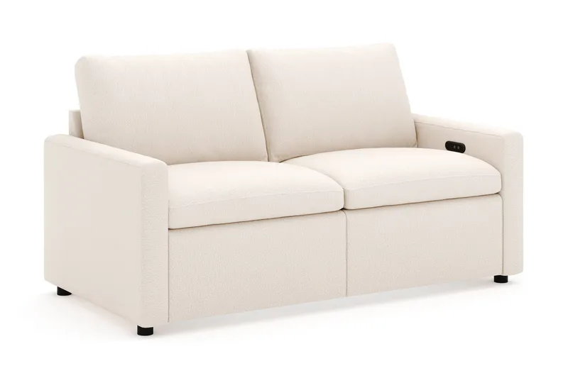 Barsele 2-personers Elektrisk Reclinersofa - Beige - Møbler - Sofaer - Recliner sofaer - 2 personers biografsofa & reclinersofa