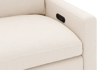 Barsele 2-personers Elektrisk Reclinersofa - Beige - Møbler - Sofaer - Recliner sofaer - 2 personers biografsofa & reclinersofa