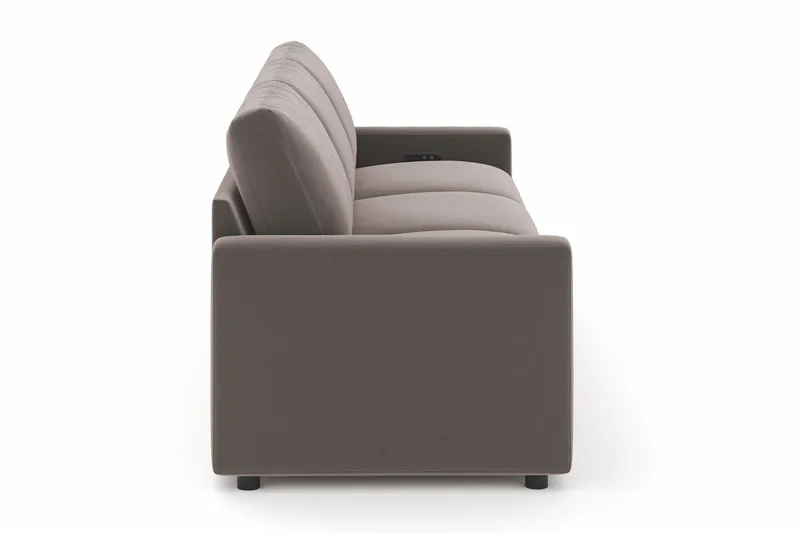 Barsele 3-personers Elektrisk Reclinersofa - Brun - Møbler - Sofaer - Recliner sofaer - 3 personers biograsofa & reclinersofa