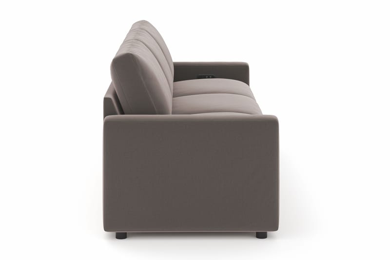 Barsele 3-personers Elektrisk Reclinersofa - Brun - Møbler - Sofaer - Recliner sofaer - 3 personers biograsofa & reclinersofa