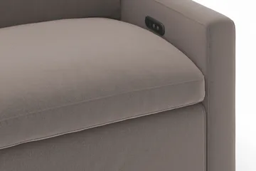 Barsele 3-personers Elektrisk Reclinersofa - Brun - Møbler - Sofaer - Recliner sofaer - 3 personers biograsofa & reclinersofa