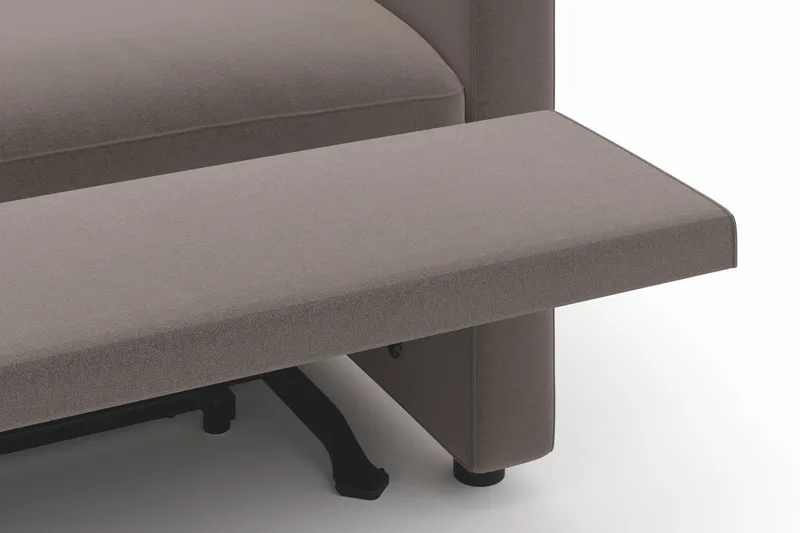 Barsele 3-personers Elektrisk Reclinersofa - Brun - Møbler - Sofaer - Recliner sofaer - 3 personers biograsofa & reclinersofa