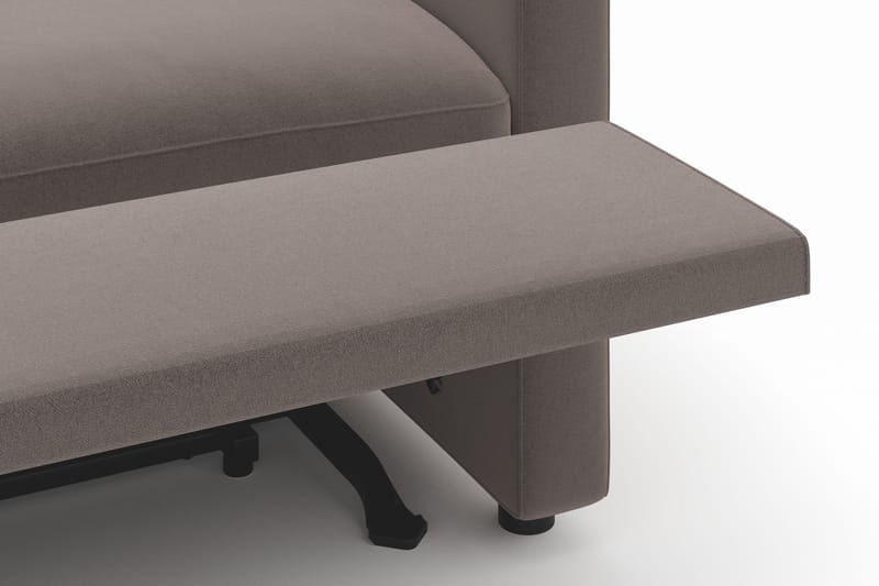 Barsele 3-personers Elektrisk Reclinersofa - Brun - Møbler - Sofaer - Recliner sofaer - 3 personers biograsofa & reclinersofa