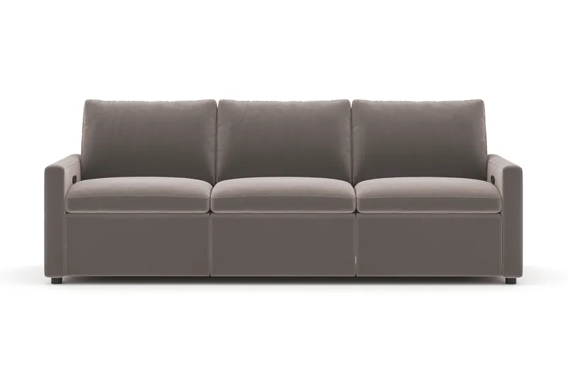 Barsele 3-personers Elektrisk Reclinersofa, Brun