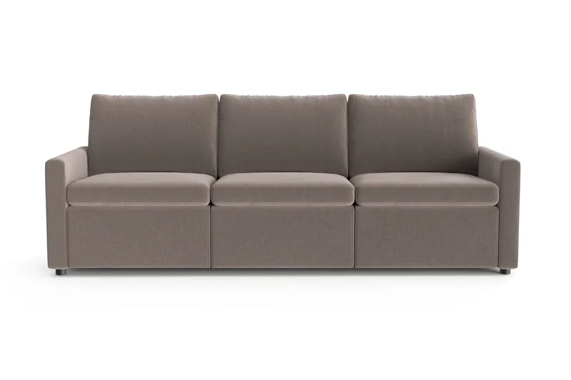 Barsele 3-personers Reclinersofa, Brun