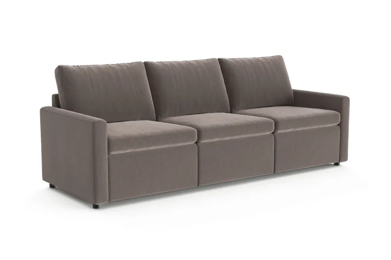 Barsele 3-personers Reclinersofa - Brun - Møbler - Sofaer - Recliner sofaer - 3 personers biograsofa & reclinersofa
