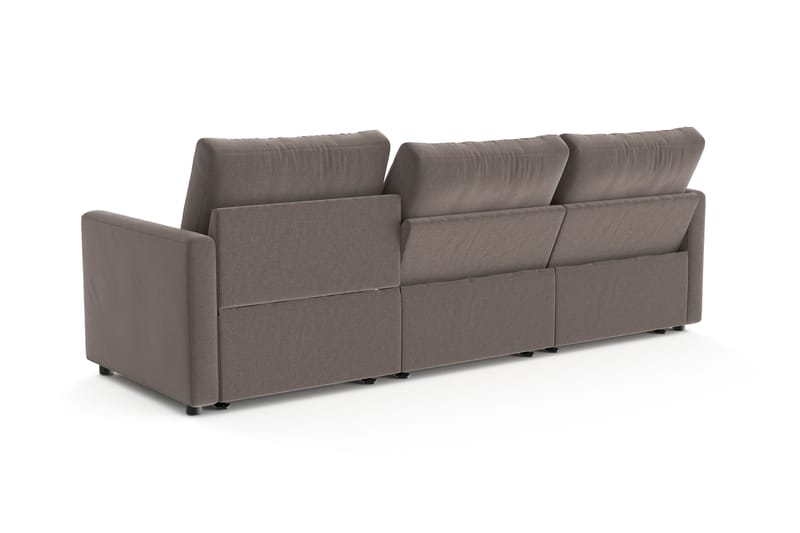 Barsele 3-personers Reclinersofa - Brun - Møbler - Sofaer - Recliner sofaer - 3 personers biograsofa & reclinersofa