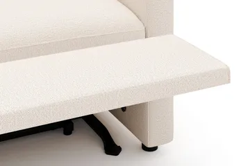 Barsele 3-personers Elektrisk Reclinersofa - Beige - Møbler - Sofaer - Recliner sofaer - 3 personers biograsofa & reclinersofa