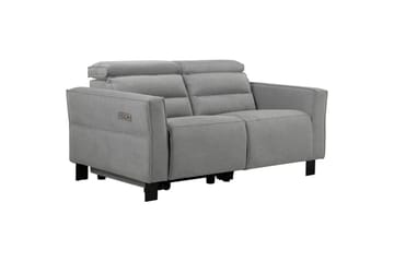 Carpari 2-personers Recliner-sofa 162 cm med Justerbare Nakkestøtter i Stof - Grå - Møbler - Sofaer - Recliner sofaer - 2 personers biografsofa & reclinersofa